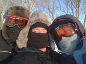 Jeff O, Chris R, Pete at the Ice Bowl
